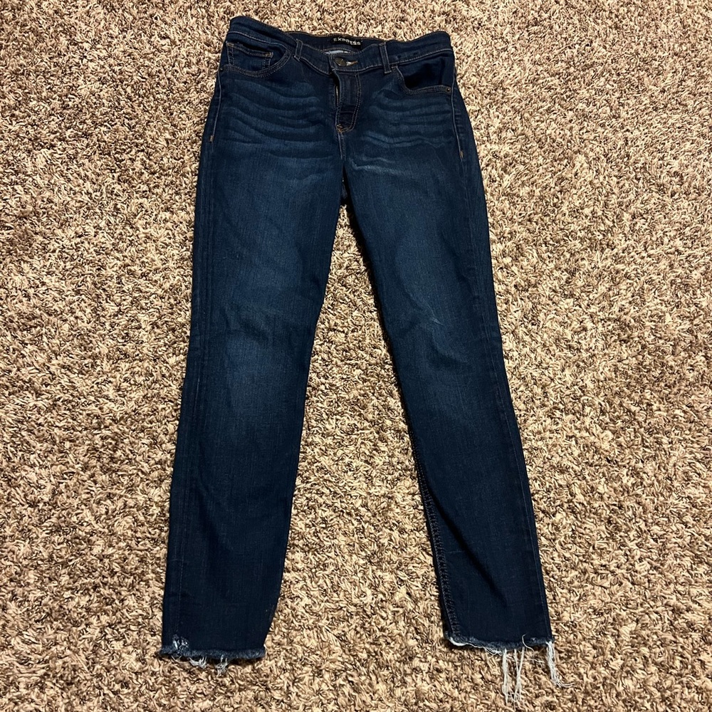 Express super soft denim legging - size 8